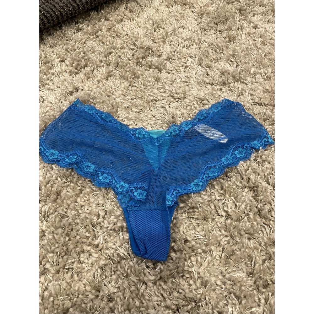 victoria's secret panties vintage mesh Low Hip huggers Lace Cheeky Lace Up M